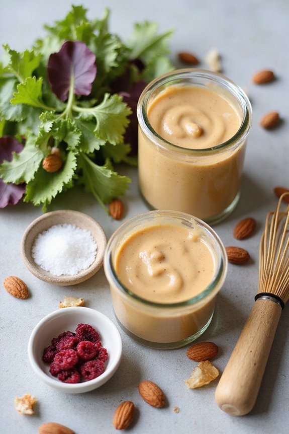 almond butter enhances salads