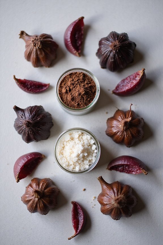 black garlic dessert enhancement