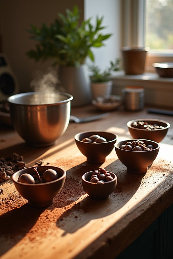 chocolate basket mold selection