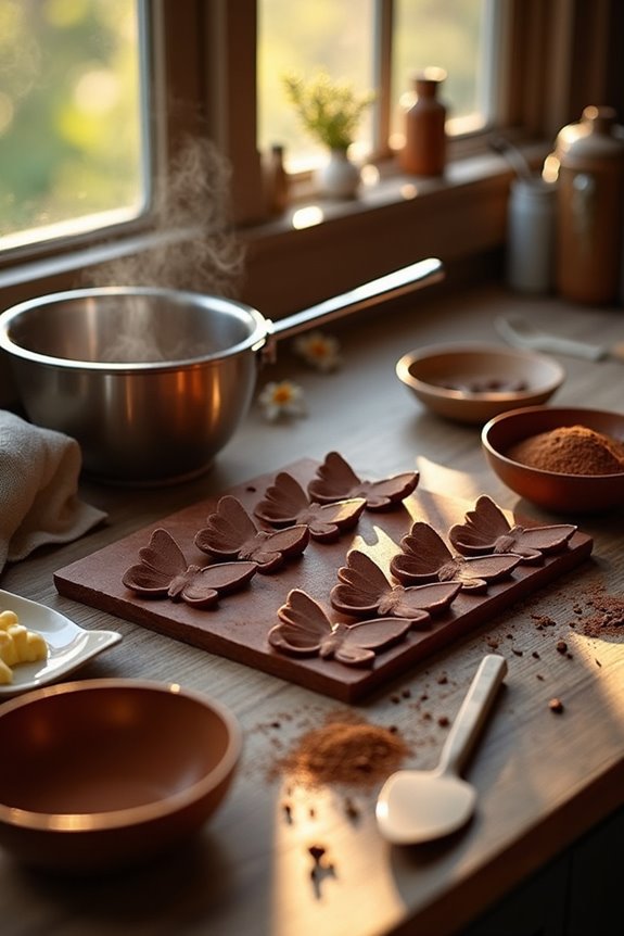 chocolate butterfly mold selection
