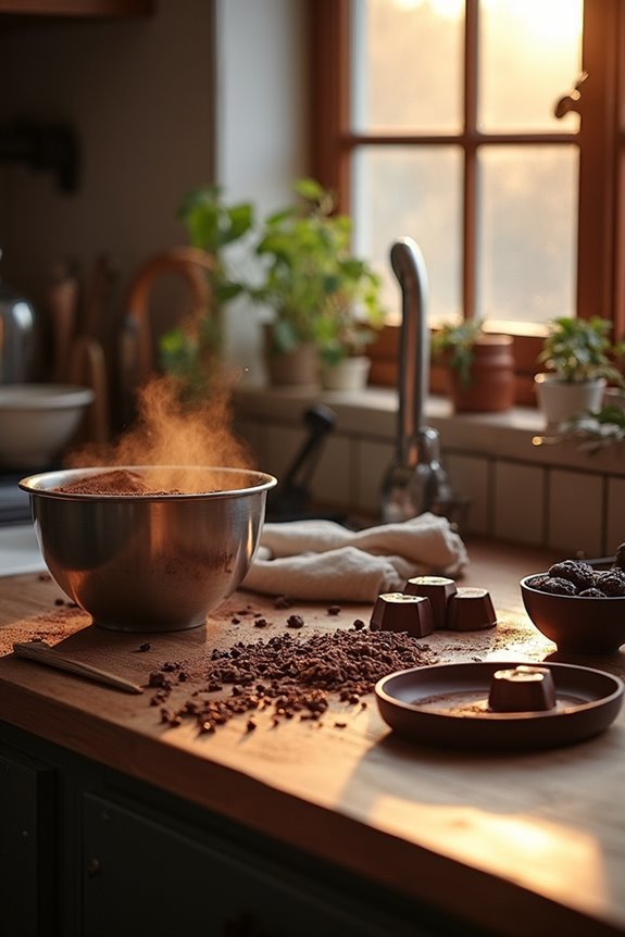 chocolate wood molds selection