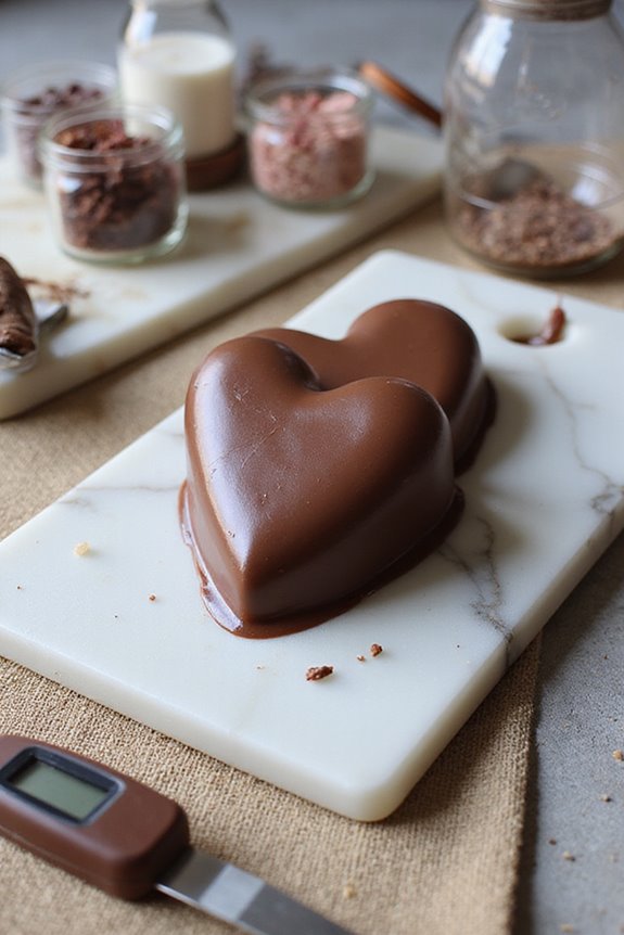 choosing heart shaped molds