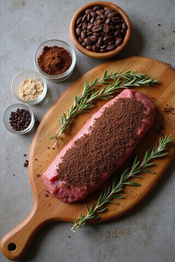 coffee enhances meat flavors