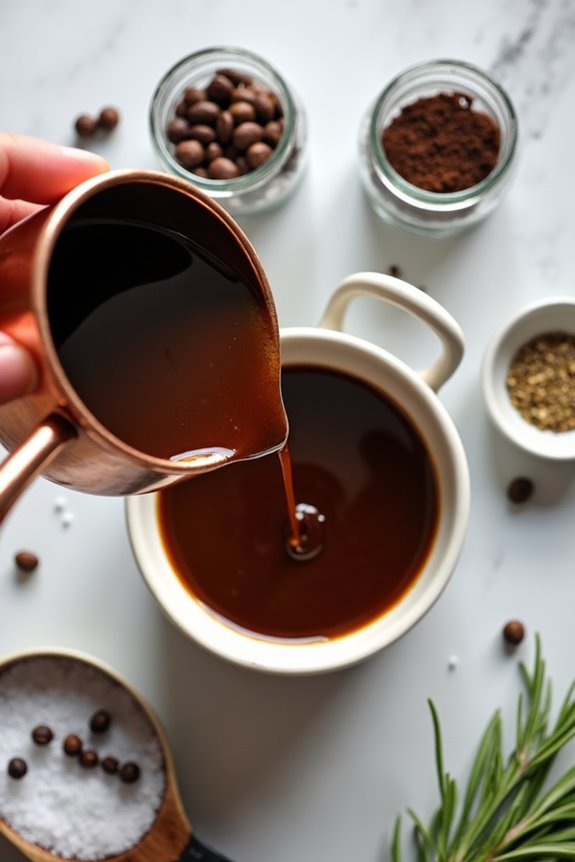 coffee enhances savory sauces
