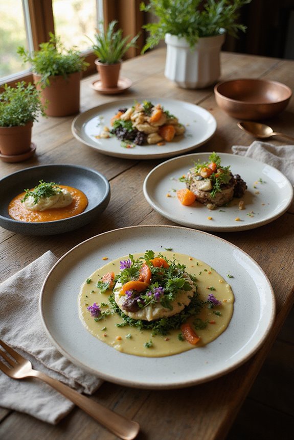 create plant based menus