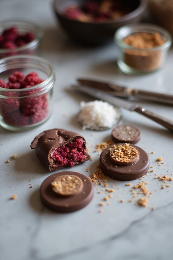 decorate chocolate buttons creatively