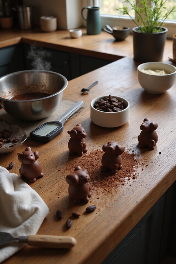 delicious animal shaped chocolates