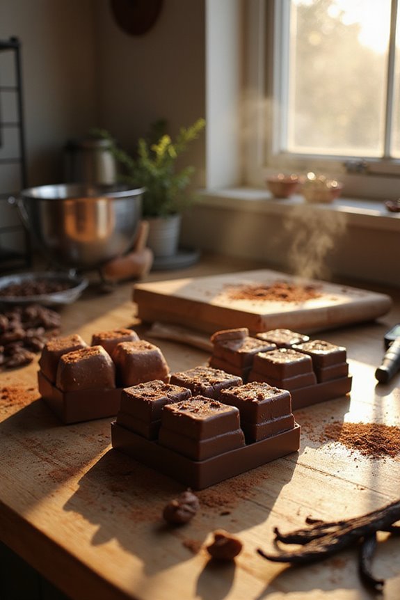 delicious chocolate candy selections