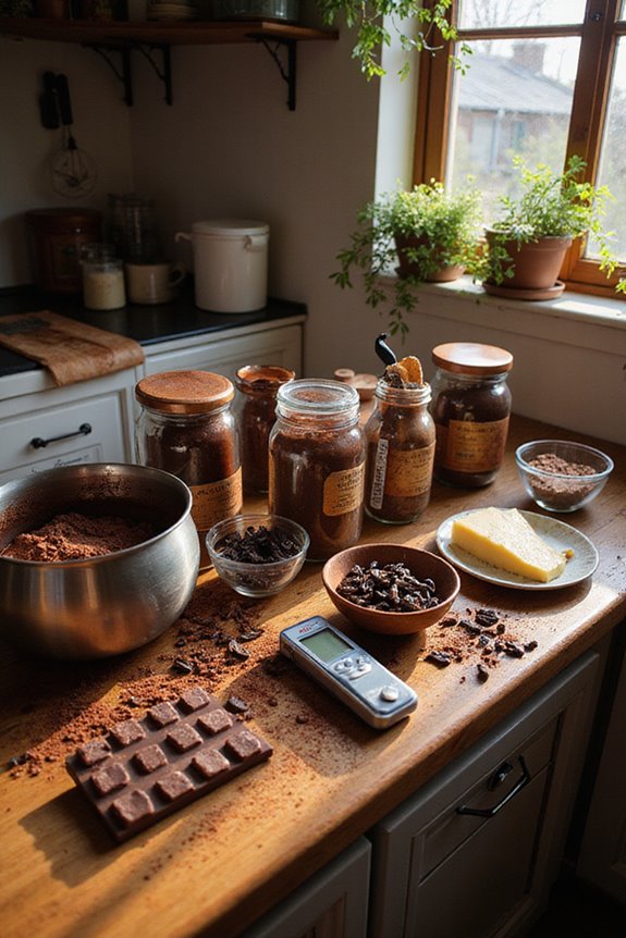 delicious chocolate jar selection