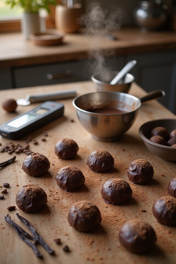 delicious chocolate truffle selection