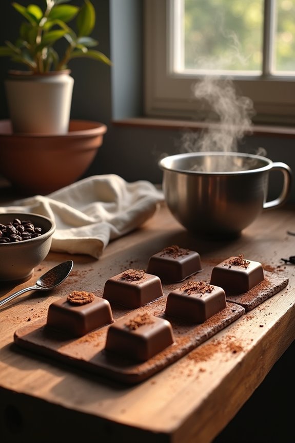 delicious square chocolate treats