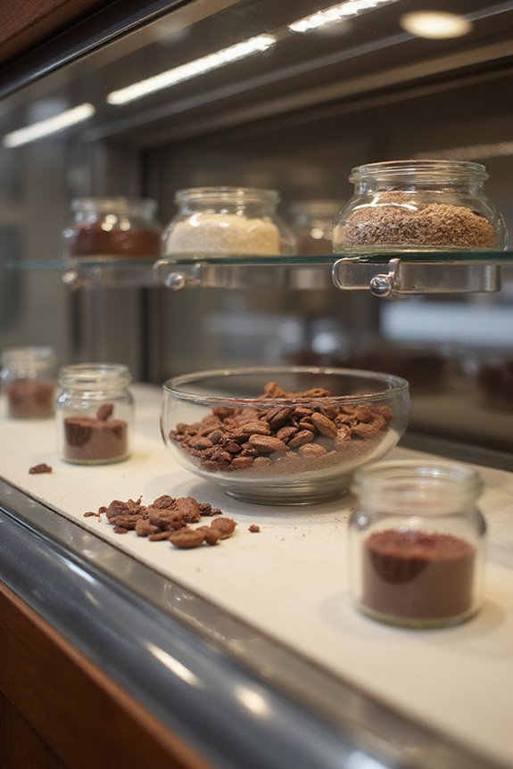 elegant functional chocolate display cases