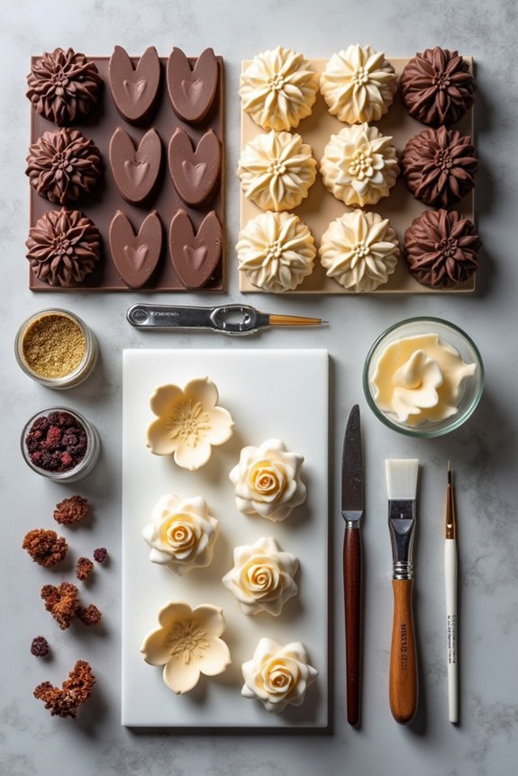 essential tools for chocolate flowers