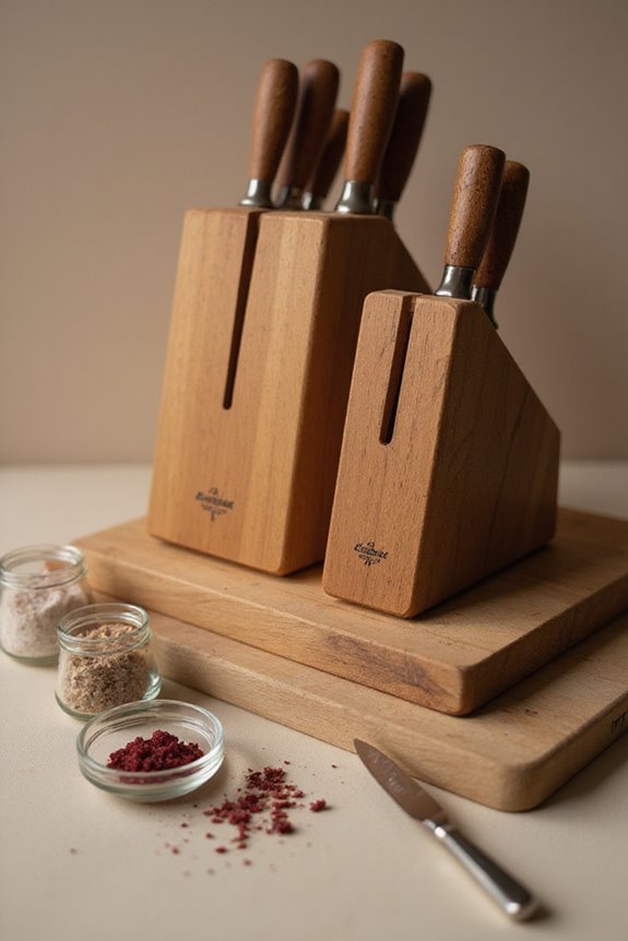 high quality knife block features