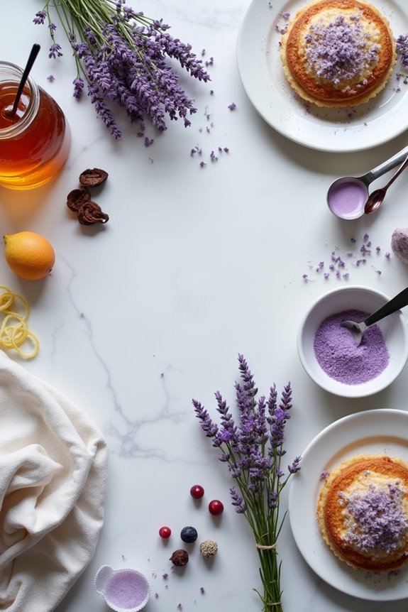 lavender infused sweet desserts
