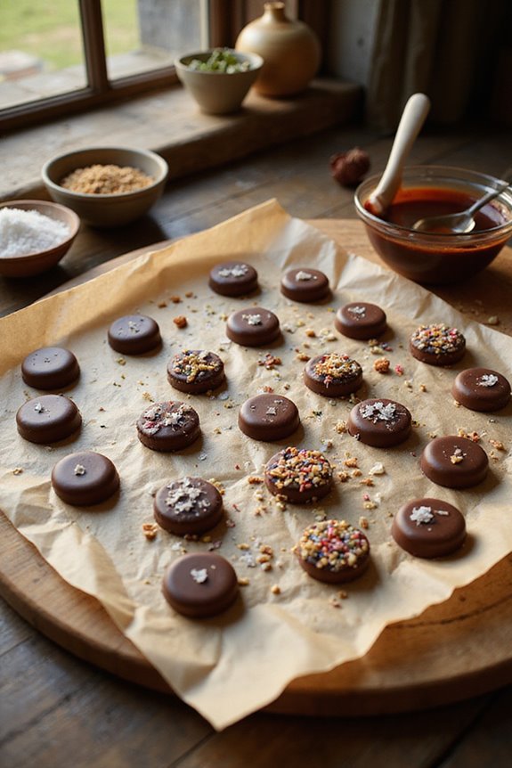 make chocolate buttons easily
