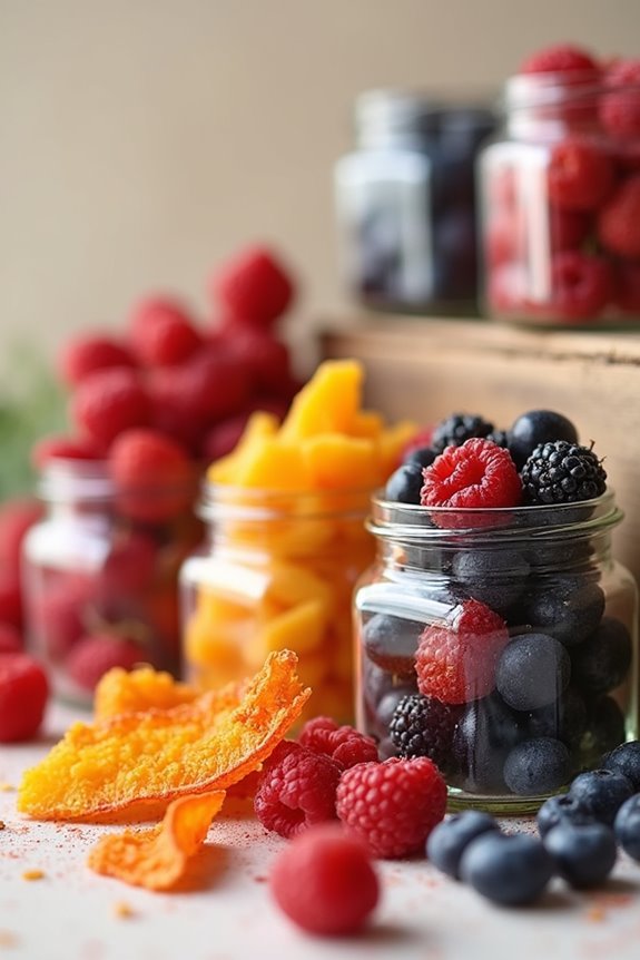 optimal freeze dried fruit storage