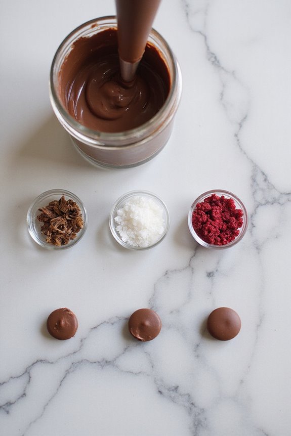 perfectly tempered chocolate buttons