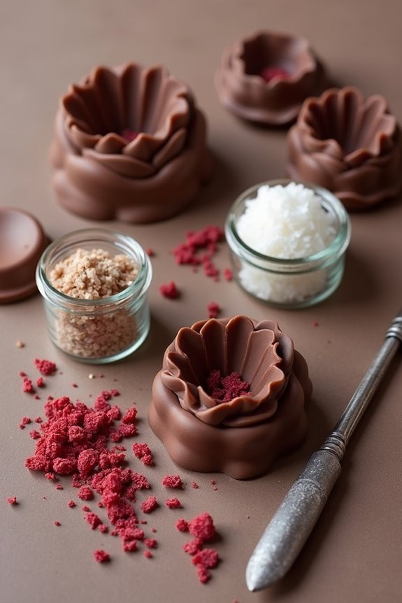 realistic chocolate flower techniques