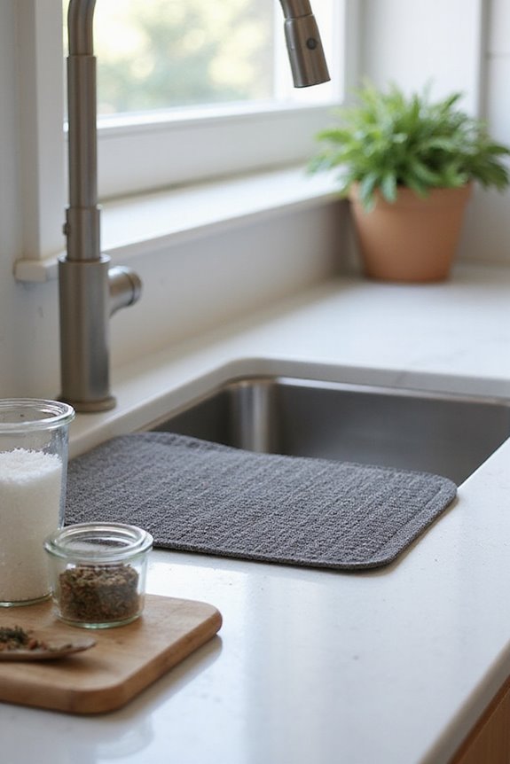strategic kitchen mat placement
