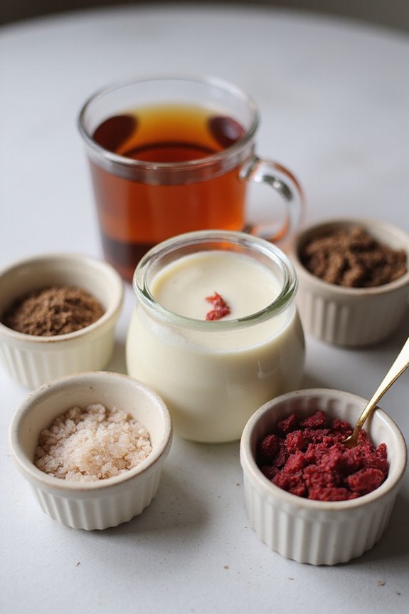 tea infused cream enhances desserts