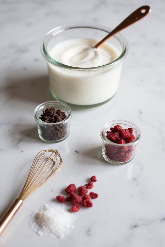 tea infused whipped cream preparation