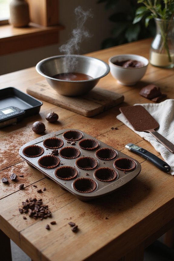 top chocolate cupcake molds